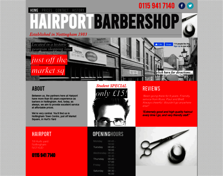 Hairportbarbershop.co.uk thumbnail