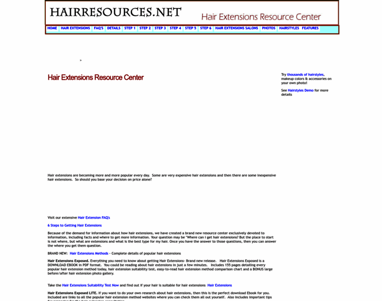 Hairresources.net thumbnail