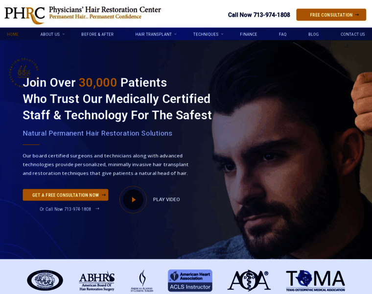 Hairrestorationhouston.com thumbnail