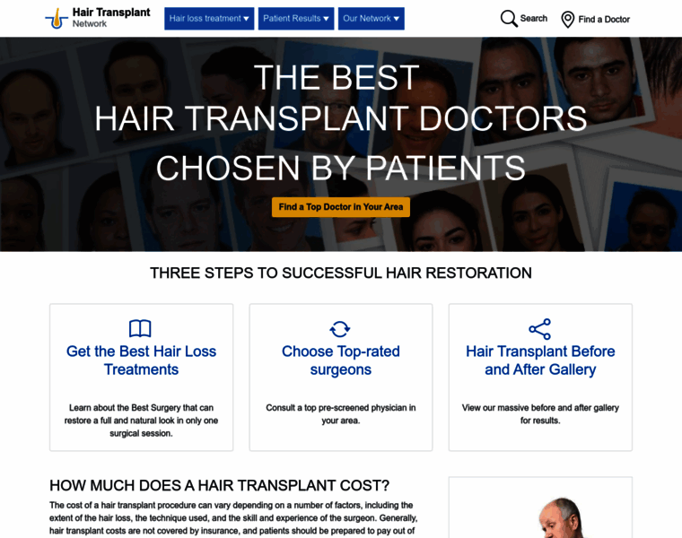 Hairtransplantnetwork.com thumbnail