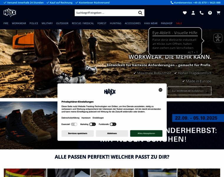 Haix.de thumbnail