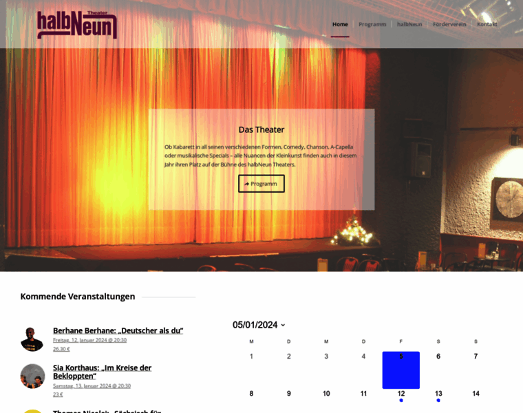 Halbneuntheater.de thumbnail