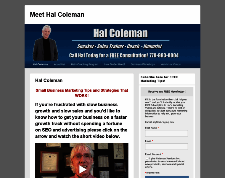 Halcoleman.com thumbnail