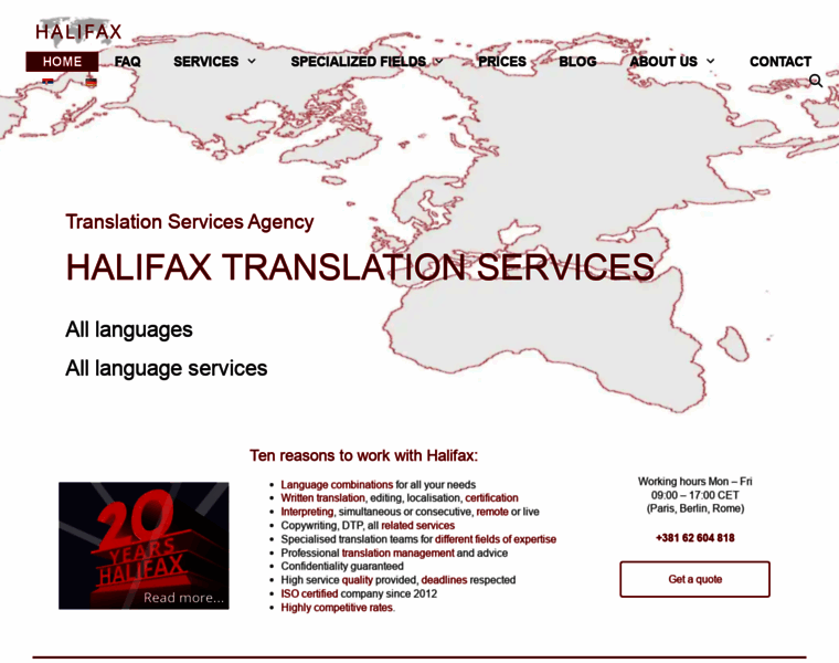 Halifax-translation.com thumbnail