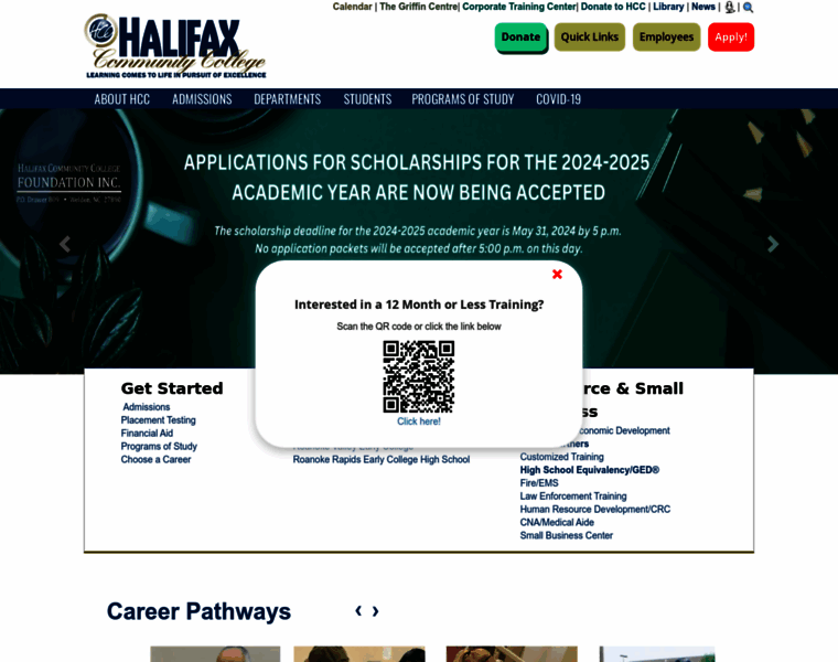 Halifaxcc.edu thumbnail
