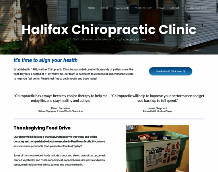 Halifaxchiropractic.ca thumbnail