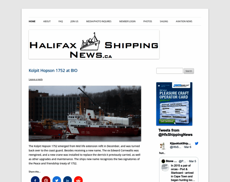 Halifaxshippingnews.ca thumbnail