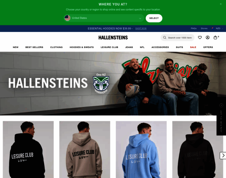 Hallensteins.com thumbnail