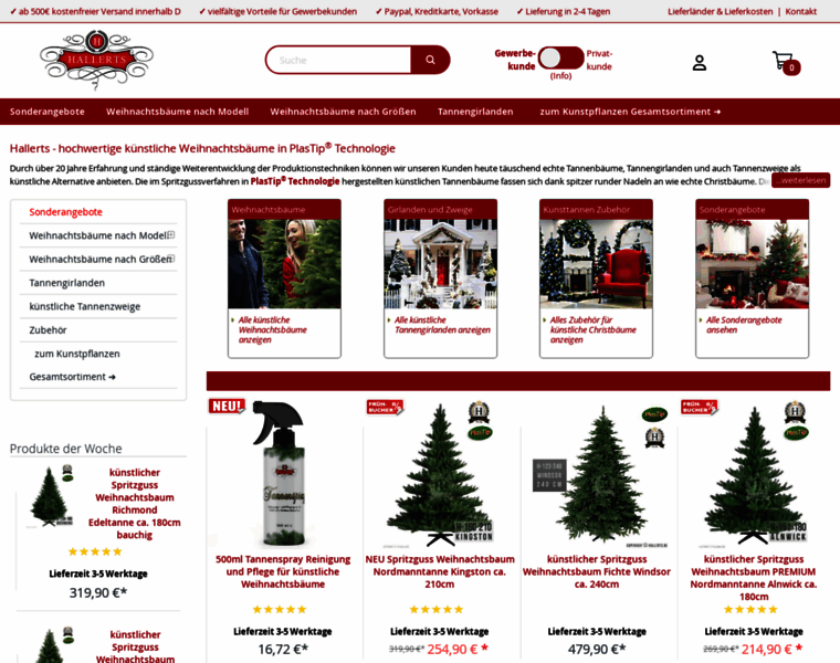 Hallerts-kuenstlicher-weihnachtsbaum.de thumbnail