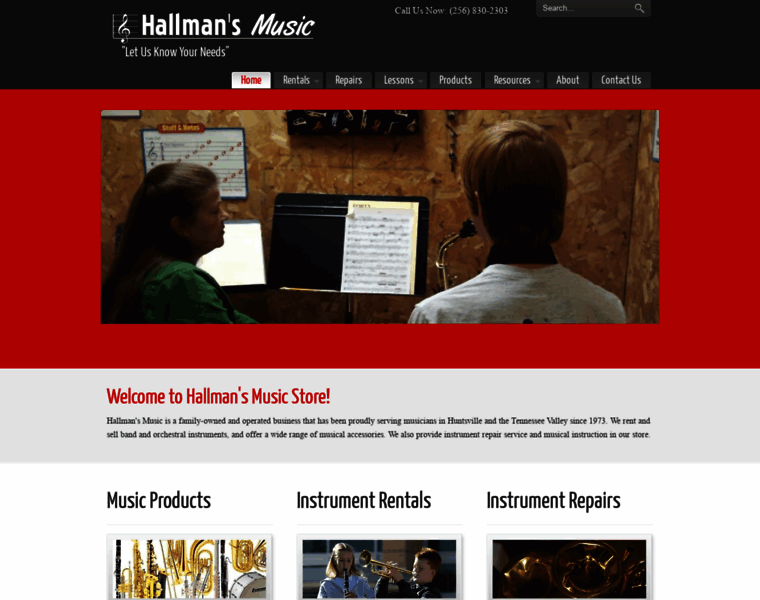 Hallmansmusicstore.com thumbnail