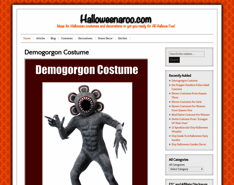 Halloweenaroo.com thumbnail