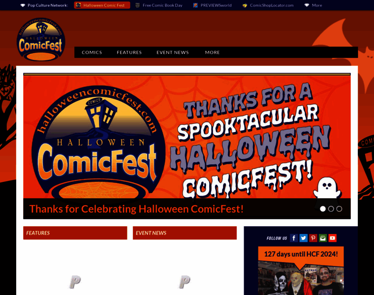 Halloweencomicfest.com thumbnail