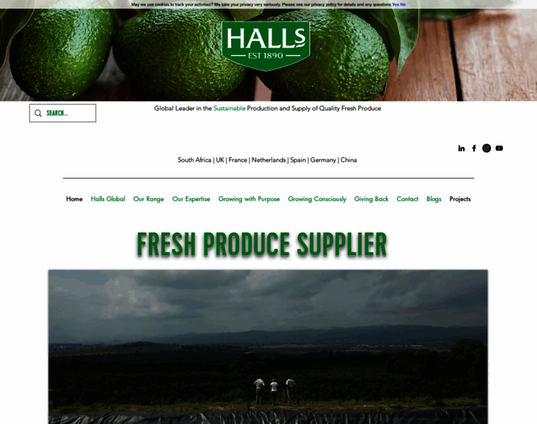 Hallsfreshproduce.com thumbnail