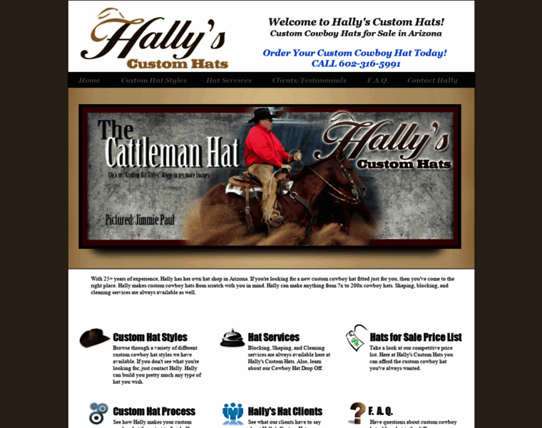 Hallys-custom-hats.com thumbnail