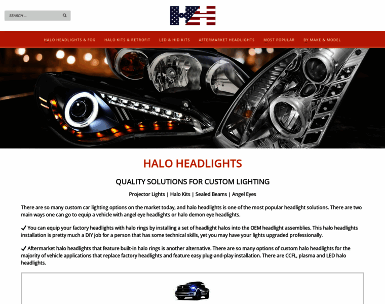 Halo-headlights.com thumbnail