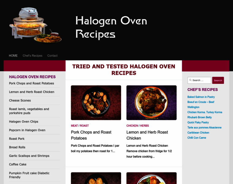 Halogenovenrecipes.com thumbnail