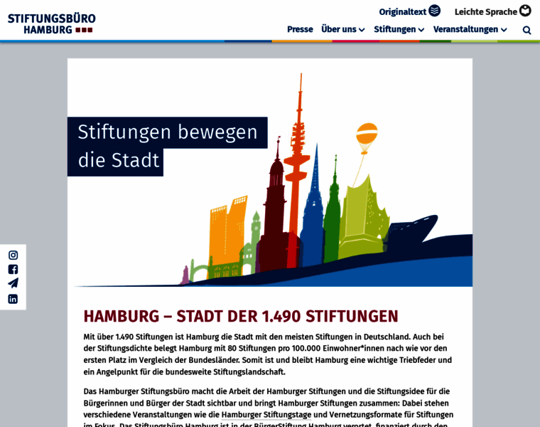 Hamburger-stiftungen.de thumbnail