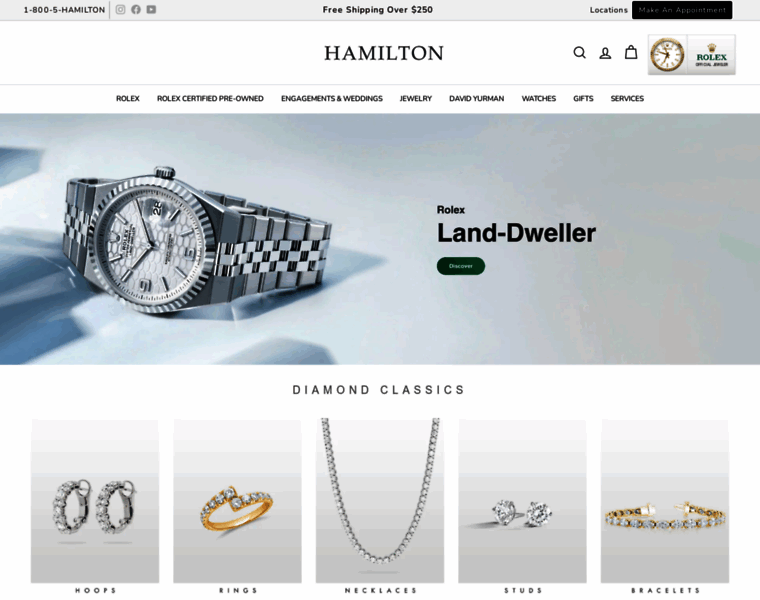 Hamiltonjewelers.com thumbnail
