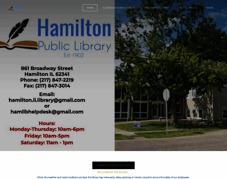 Hamiltonpubliclibrary.org thumbnail