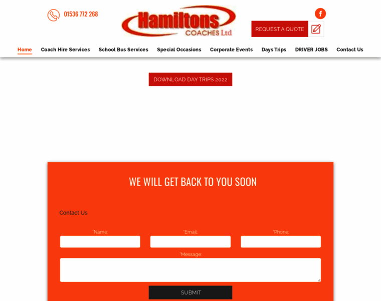 Hamiltons-coaches.co.uk thumbnail