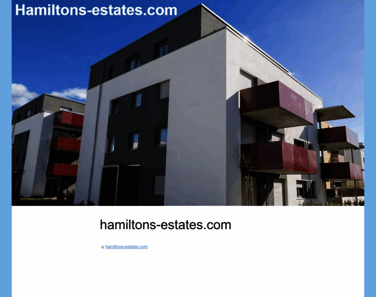 Hamiltons-estates.com thumbnail