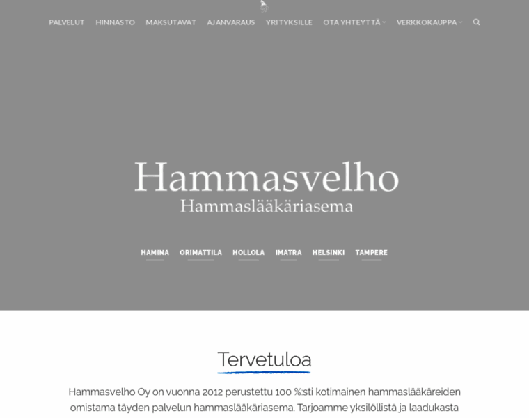 Hammasvelho.fi thumbnail