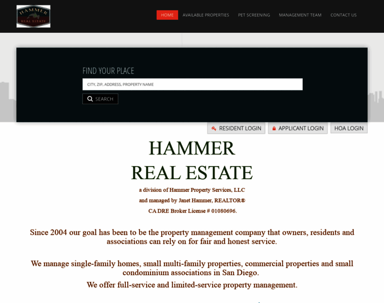 Hammer-realestate.com thumbnail