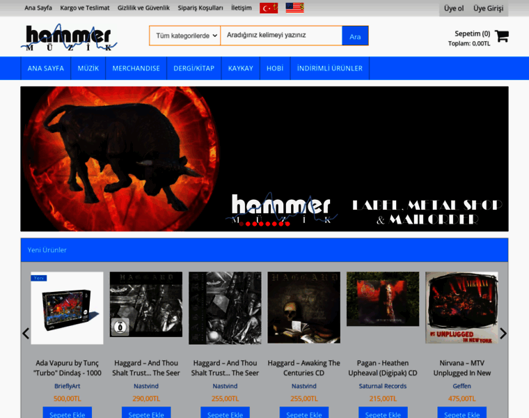 Hammeronlineshop.com thumbnail