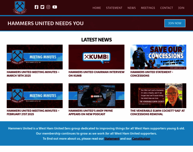 Hammersunited.com thumbnail Hammersunited.com thumbnail