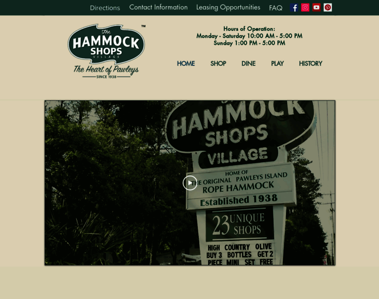 Hammockshopsvillage.com thumbnail