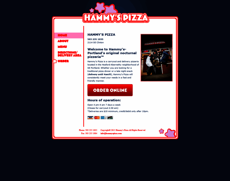 Hammyspizza.com thumbnail