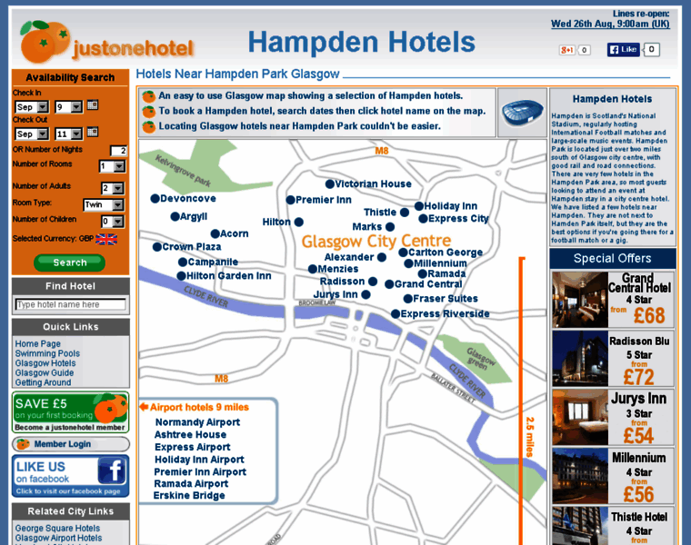 Hampdenhotels.com thumbnail