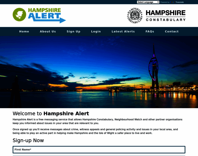 Hampshirealert.co.uk thumbnail