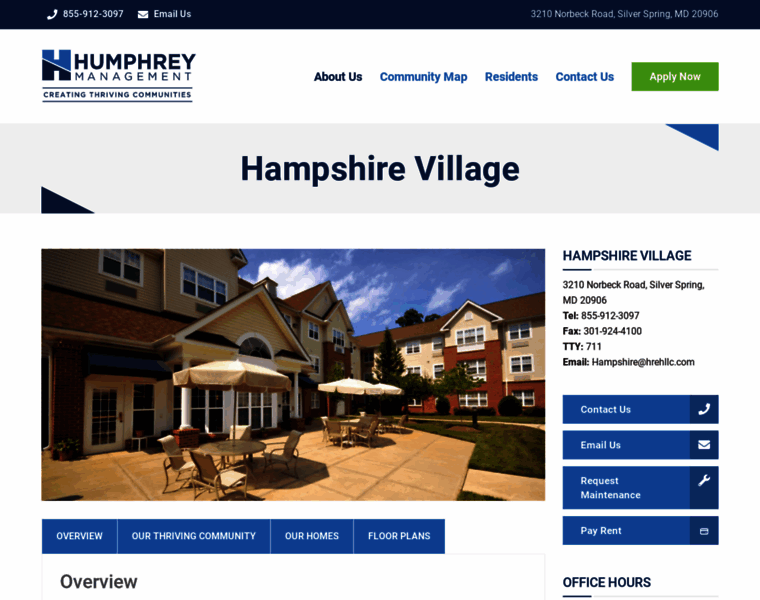 Hampshirevillageapartments.com thumbnail