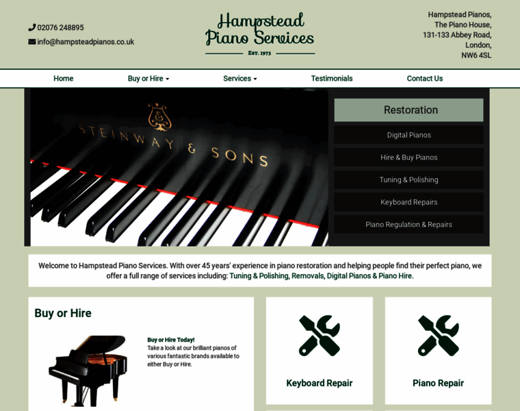 Hampsteadpianos.com thumbnail