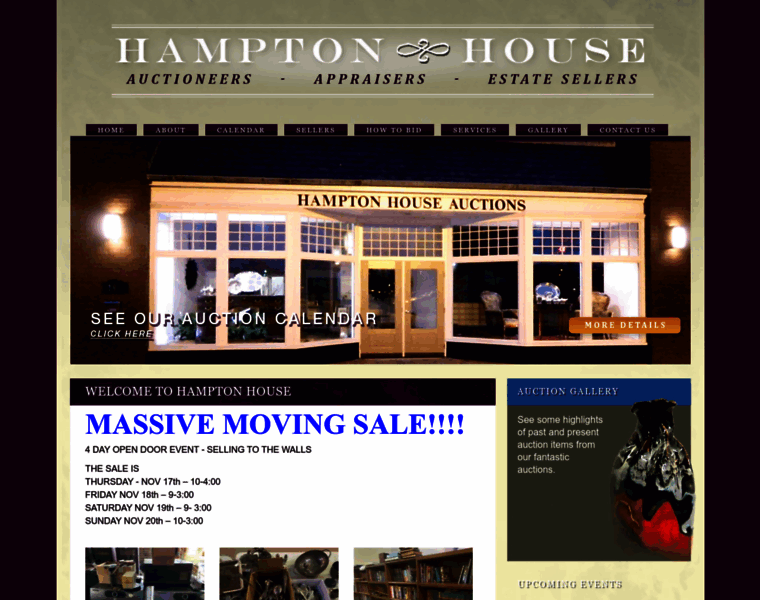 Hamptonhouseauctions.com thumbnail