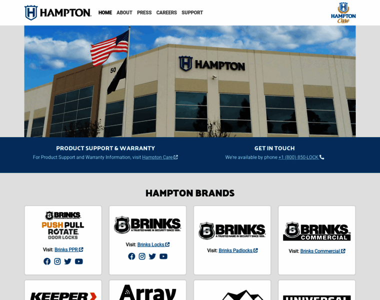 Hamptonproducts.com thumbnail