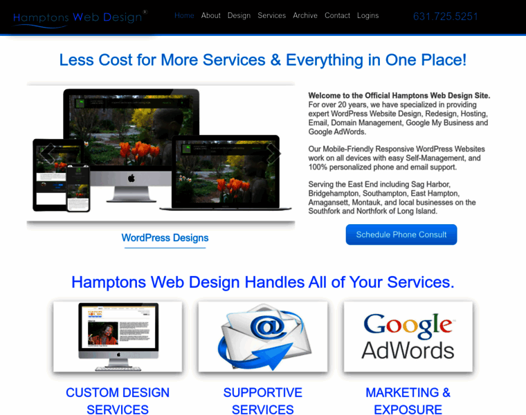 Hamptonswebdesign.com thumbnail