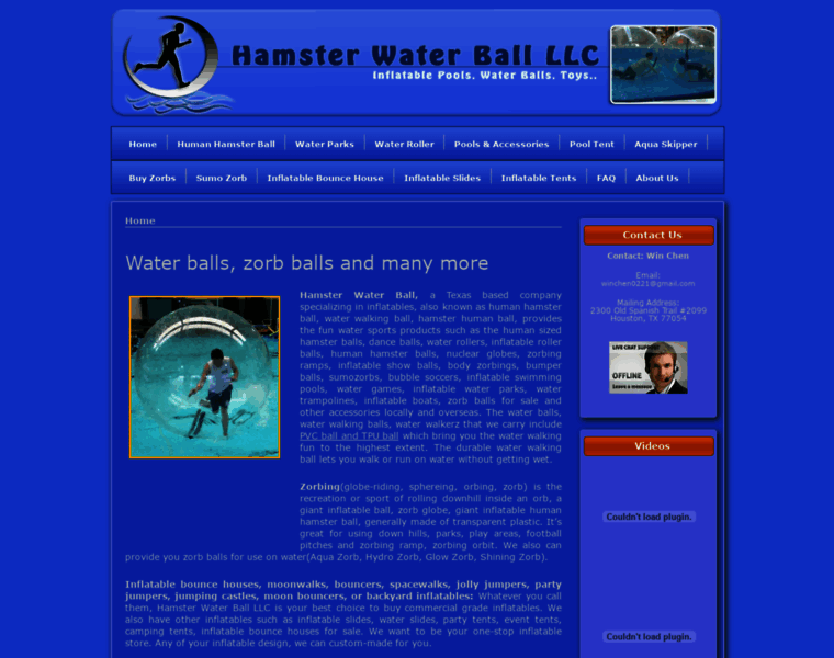 Hamsterwaterball.com thumbnail