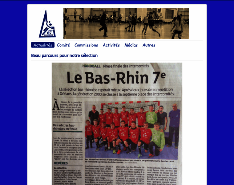 Handball67.fr thumbnail