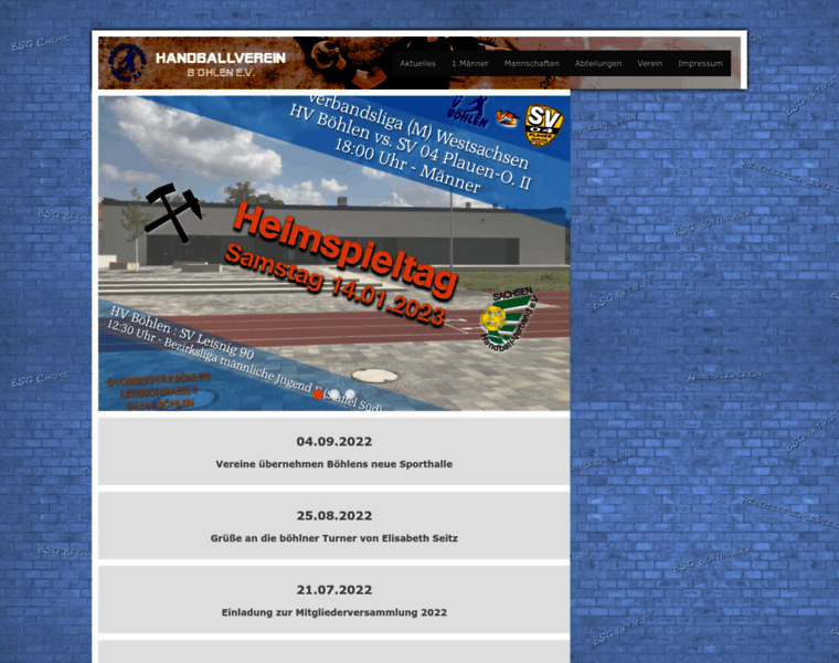 Handballverein-boehlen.de thumbnail