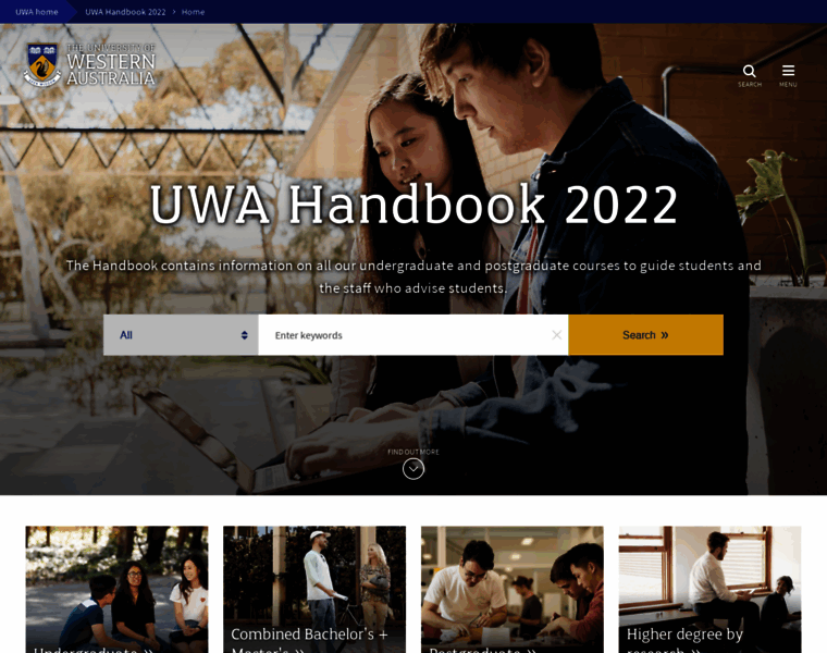Handbooks.uwa.edu.au thumbnail