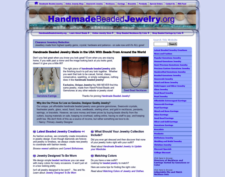 Handmadebeadedjewelry.org thumbnail