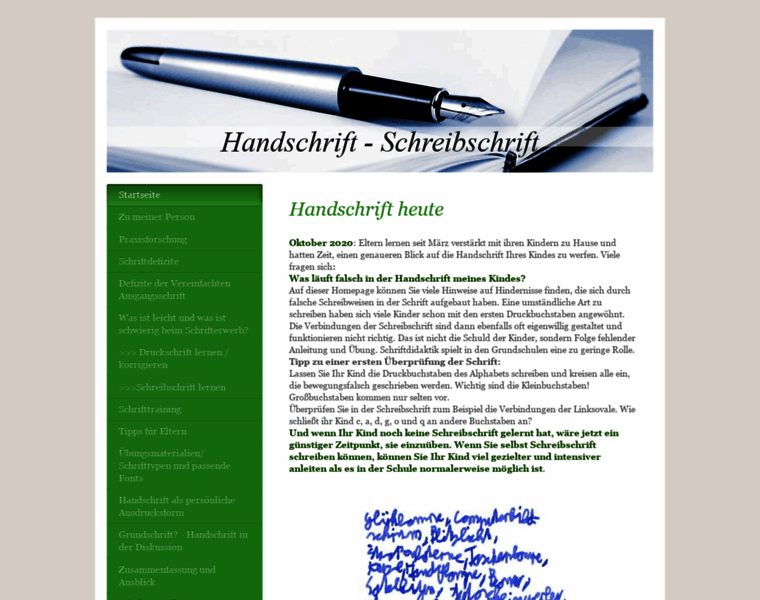 Handschrift-schreibschrift.de thumbnail