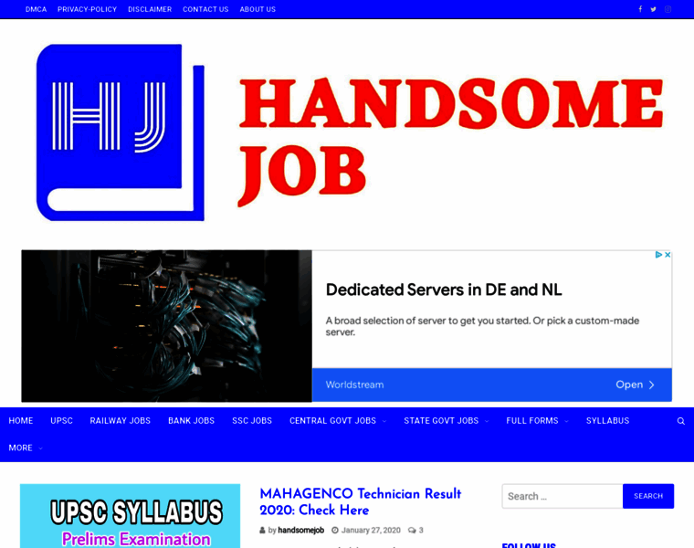 Handsomejob.com thumbnail