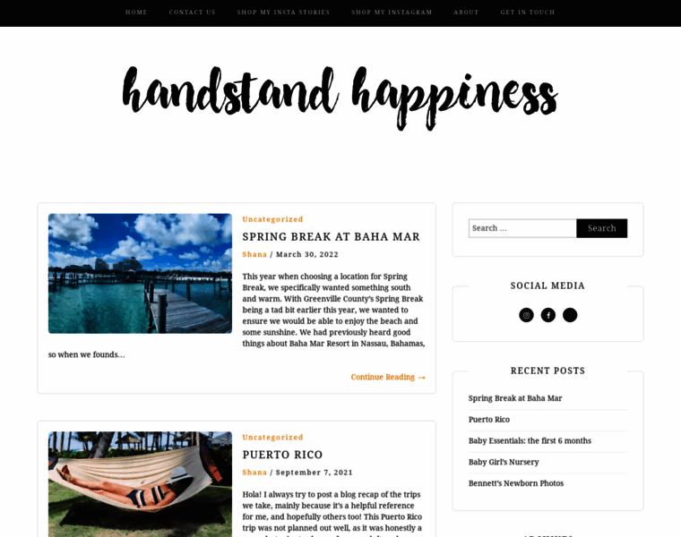 Handstandhappiness.com thumbnail