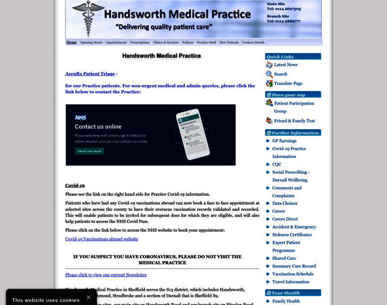 Handsworthmedicalpractice.co.uk thumbnail