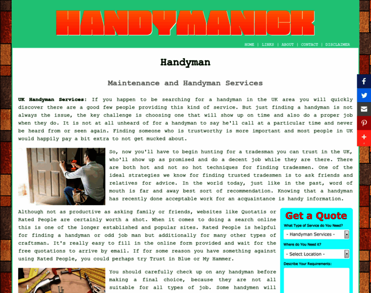 Handymanick.uk thumbnail