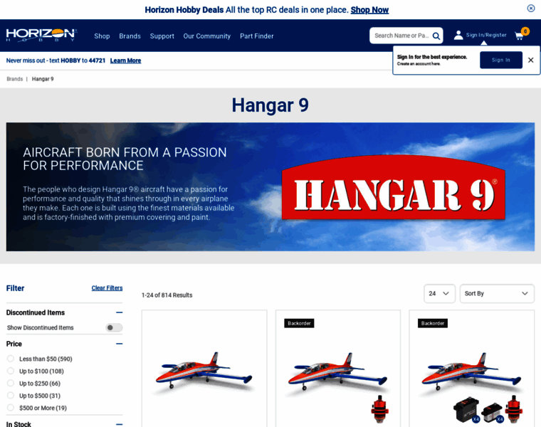 Hangar-9.com thumbnail