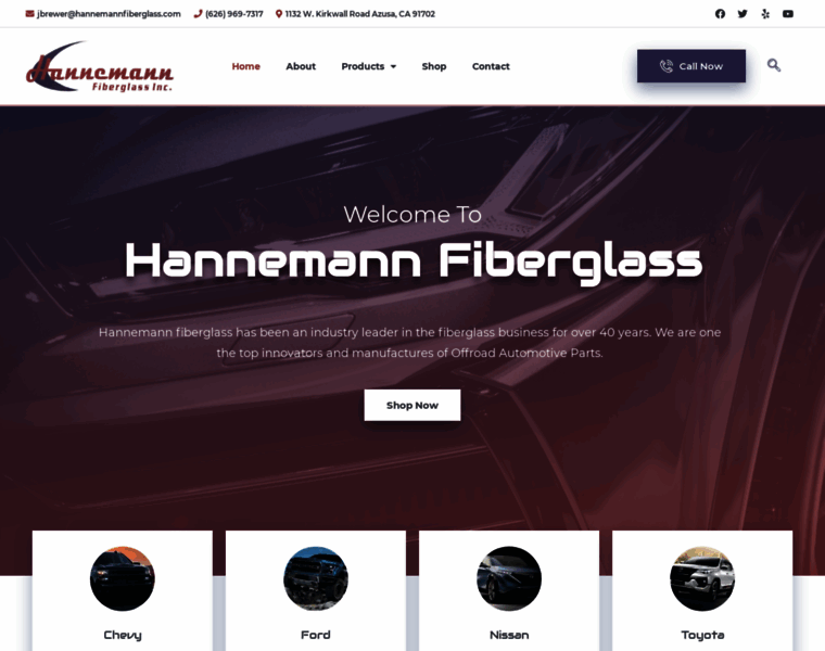Hannemannfiberglass.com thumbnail